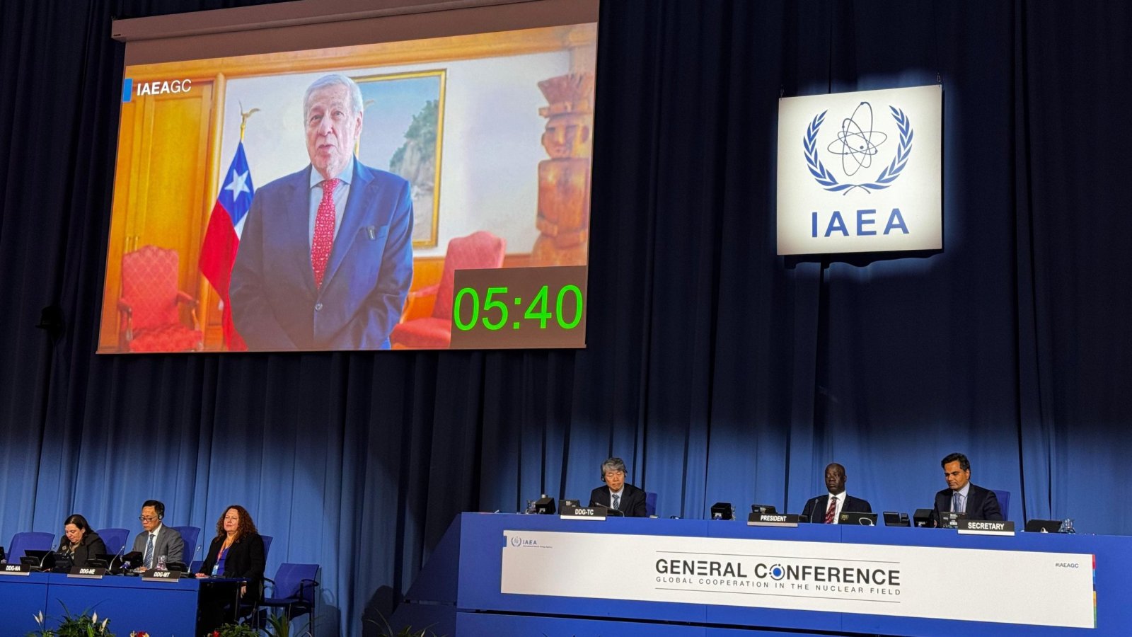 Canciller interviene en la 69ª Conferencia General del OIEA en Viena