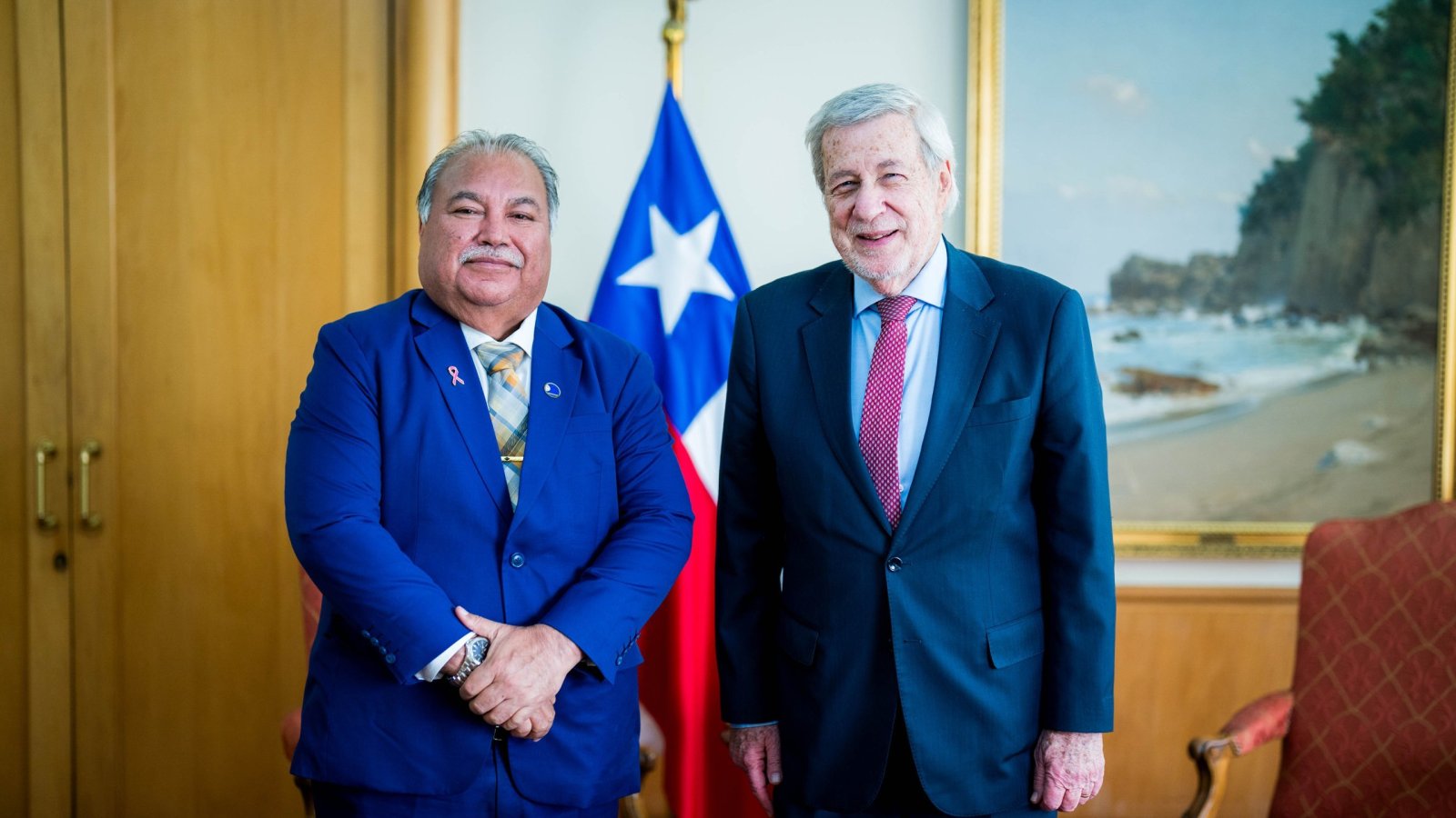 Canciller se reúne con el secretario general del Foro de las Islas del Pacífico