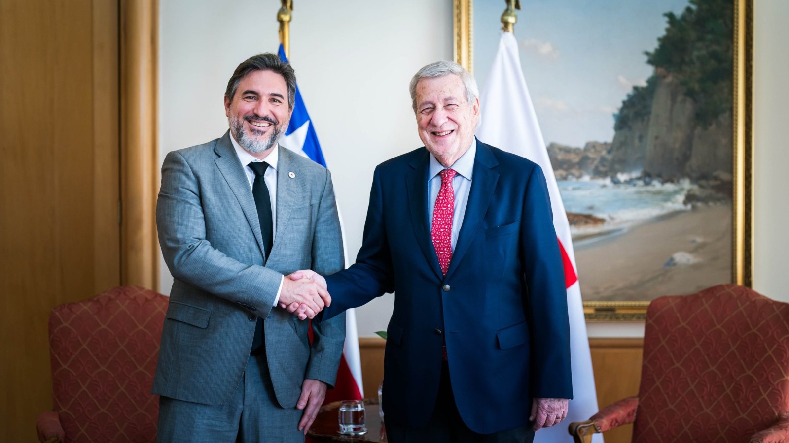 Canciller se reúne con el jefe de la Delegación Regional del Comité Internacional de la Cruz Roja