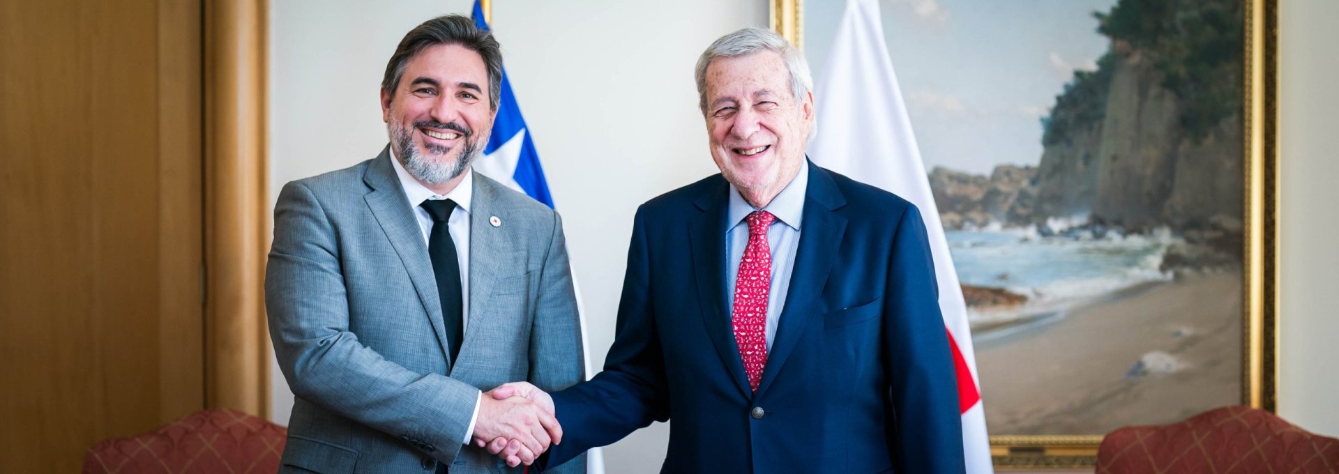 Canciller se reúne con el jefe de la Delegación Regional del Comité Internacional de la Cruz Roja