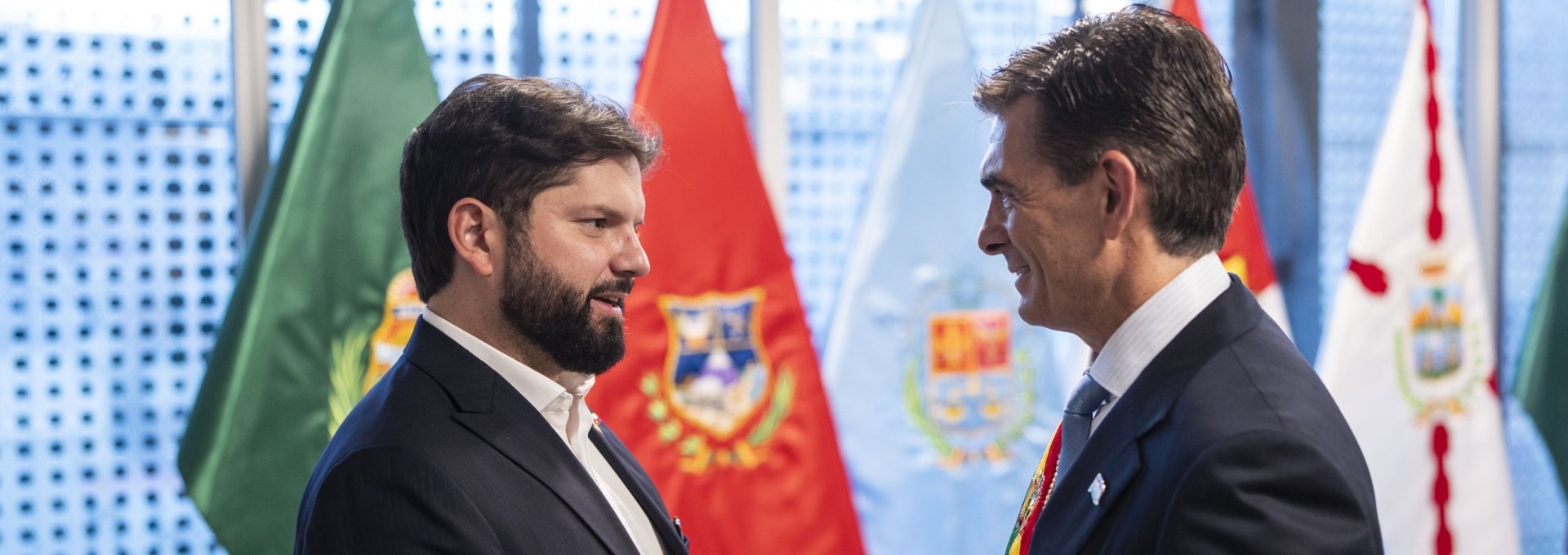 La subsecretaria Gloria de la Fuente acompaña al Presidente de la República, Gabriel Boric Font, a la asunción del Presidente de Bolivia, Rodrigo Paz