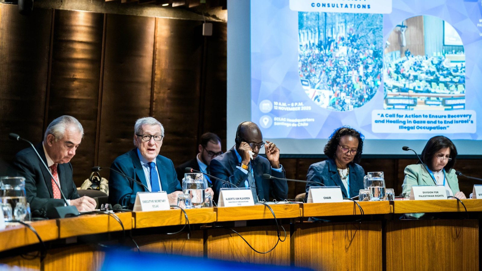 Canciller participa en consultas de las organizaciones de la sociedad civil con el Comité para el Ejercicio de los Derechos Inalienables del Pueblo Palestino