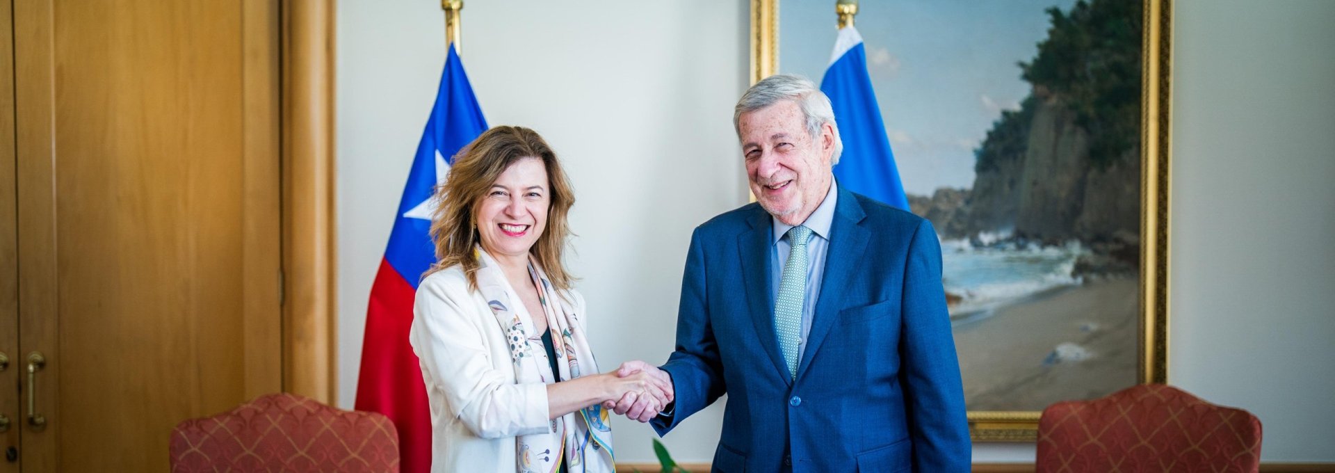 Canciller se reúne con directora regional de ONU Mujeres para América Latina y el Caribe