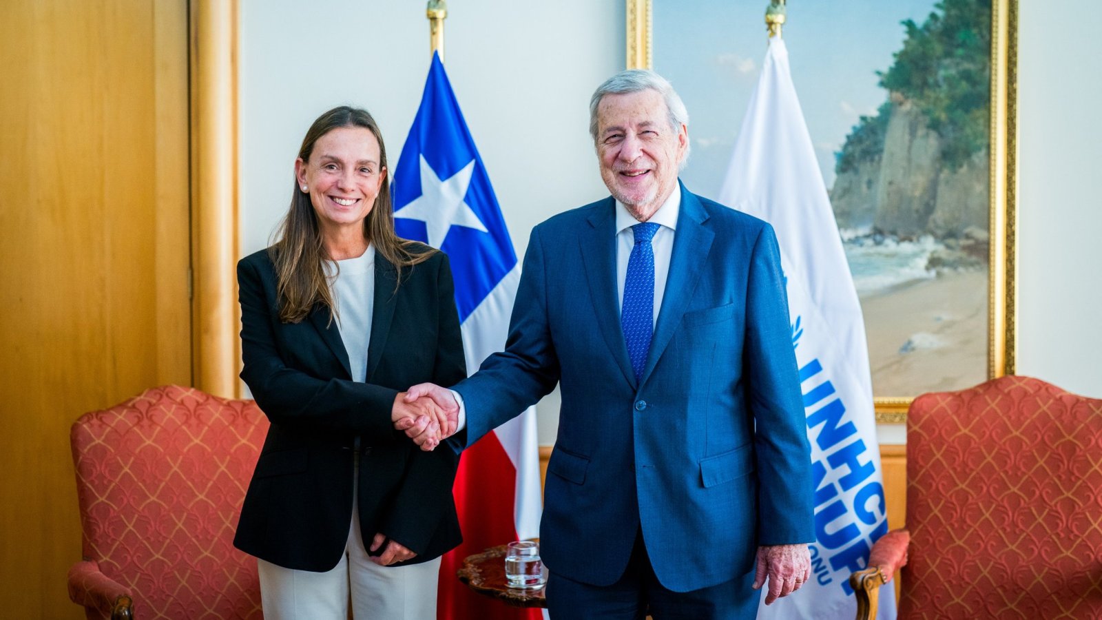 Canciller se reúne con la representante regional de Acnur