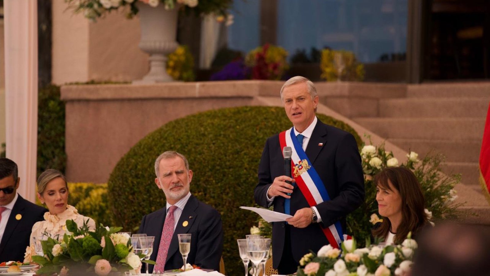 Canciller participa en almuerzo oficial con jefes de Estado y de Gobierno en el Palacio Presidencial de Cerro Castillo