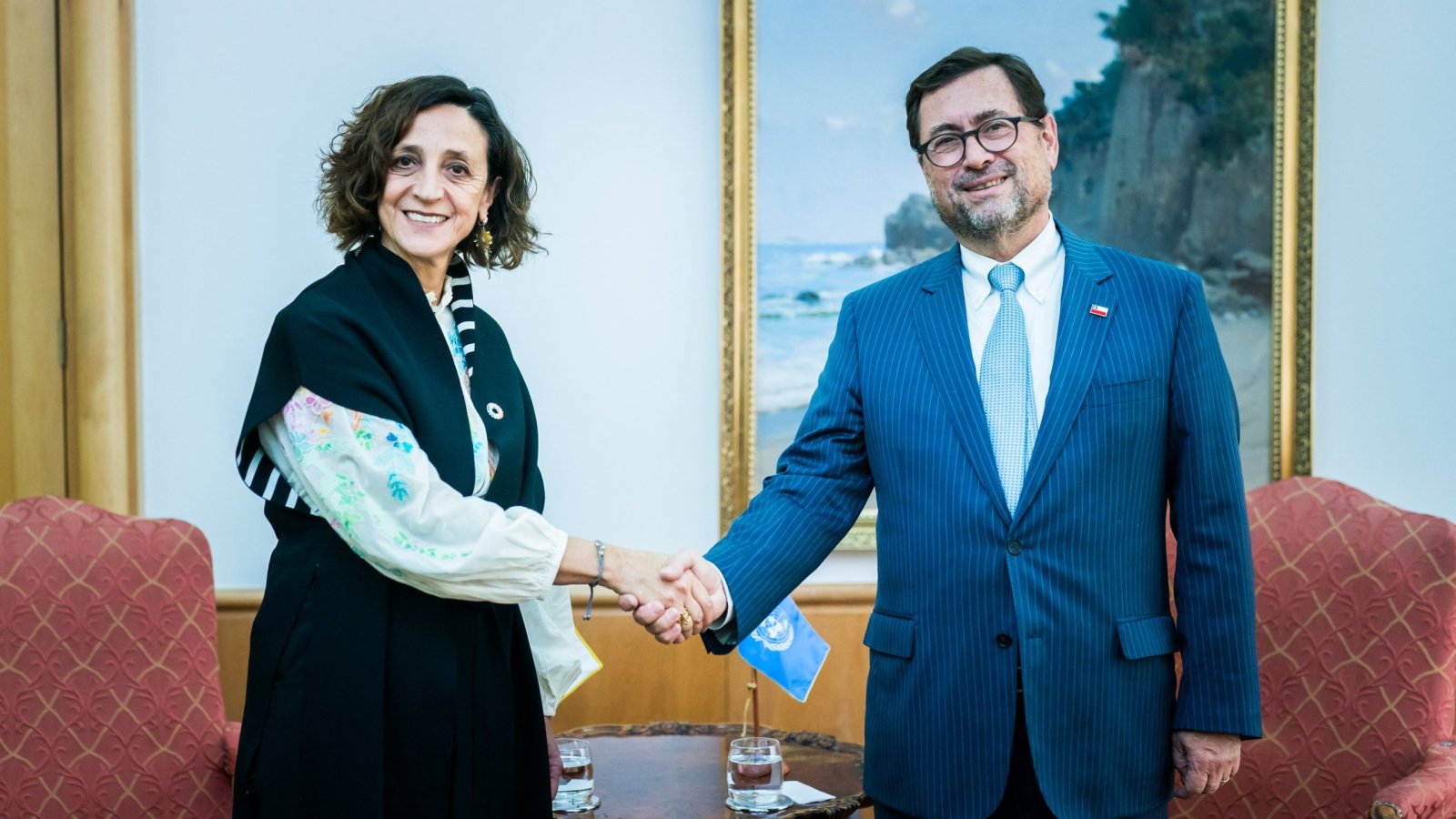 Canciller se reúne con la coordinadora residente de la ONU en Chile