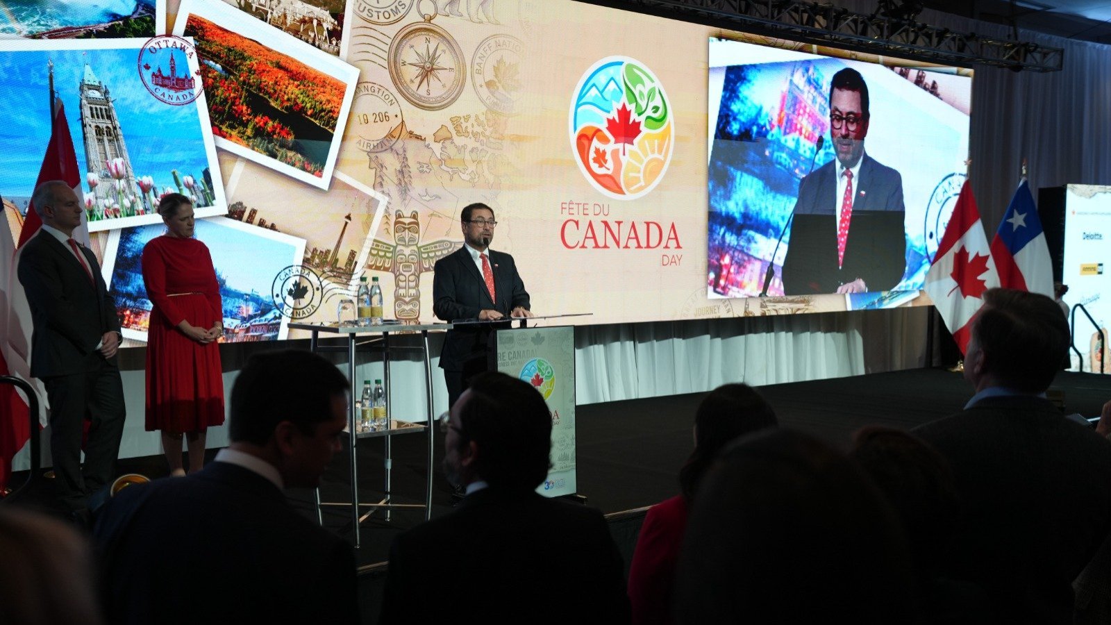 Ministro Pérez Mackenna participa en celebración anticipada del Día Nacional de Canadá y destaca la sólida relación entre ambos países