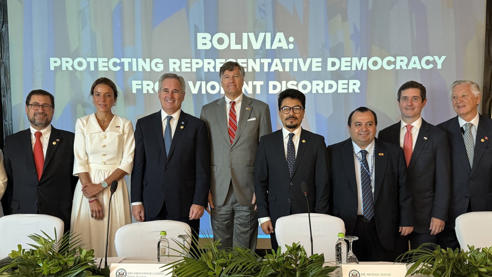 Ministro Pérez Mackenna reafirma apoyo a la institucionalidad democrática y estabilidad de Bolivia en evento en la OEA