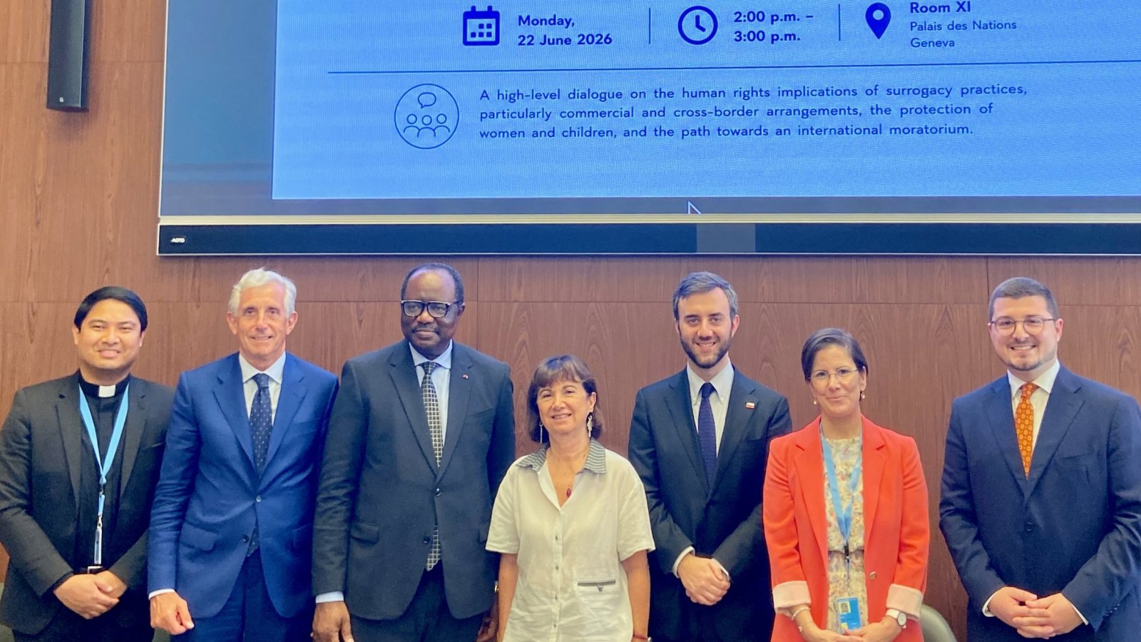 Chile coorganiza encuentro internacional de alto nivel sobre maternidad subrogada en el Consejo de Derechos Humanos de la ONU