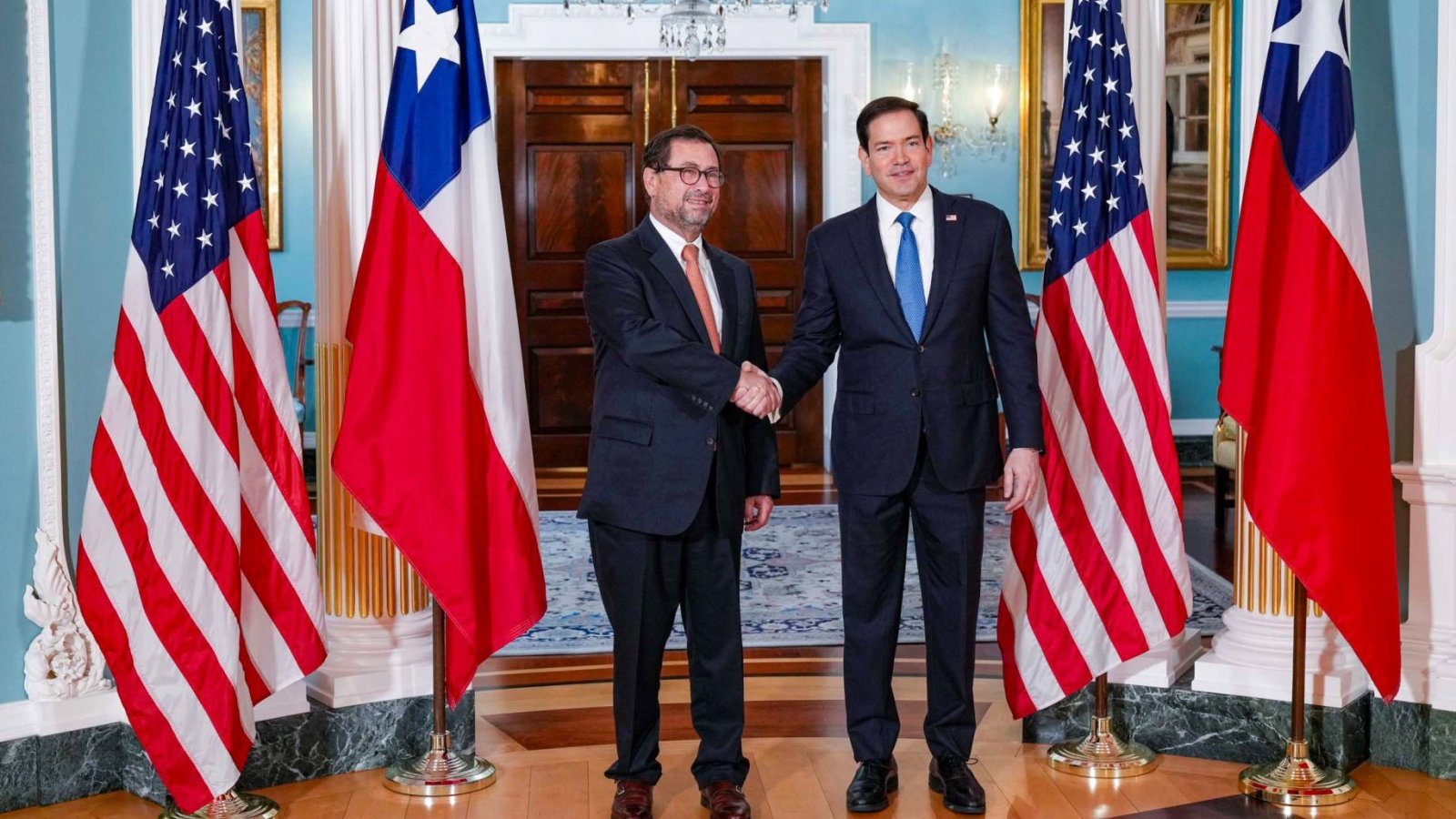 Canciller Pérez Mackenna se reúne con secretario de Estado de EE. UU. Marco Rubio y destaca la alianza estratégica entre ambos países