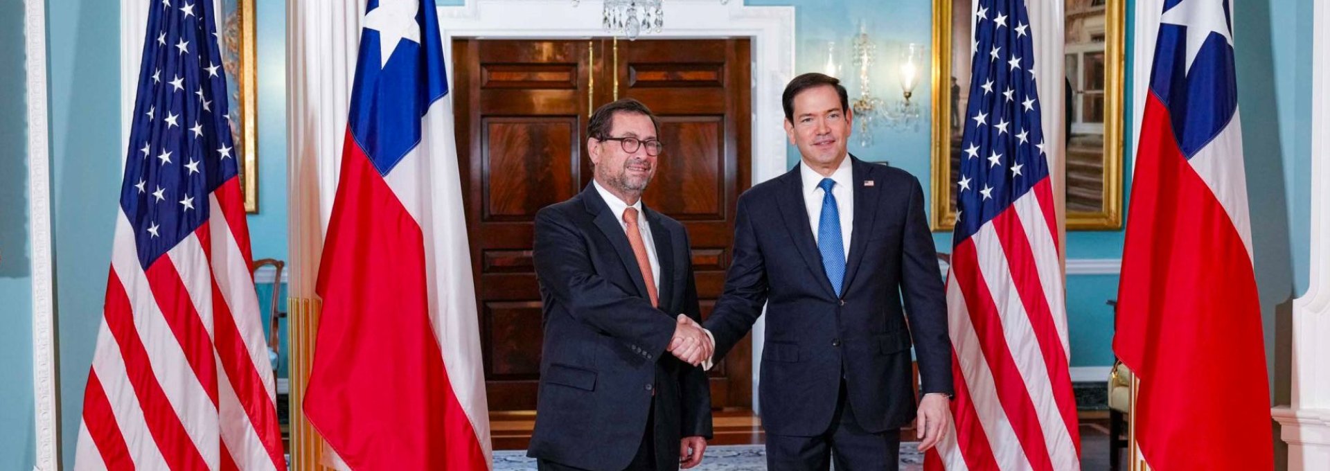 Canciller Pérez Mackenna se reúne con secretario de Estado de EE. UU. Marco Rubio y destaca la alianza estratégica entre ambos países