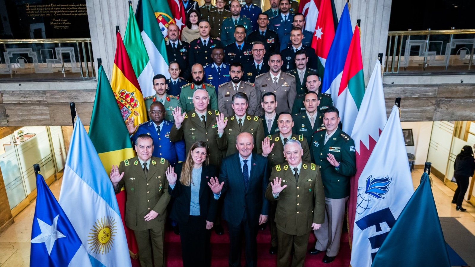 Ministro (s) Torres encabezó la inauguración de las Sesiones de la Asociación Internacional de Gendarmerías y Fuerzas Policiales junto a Carabineros
