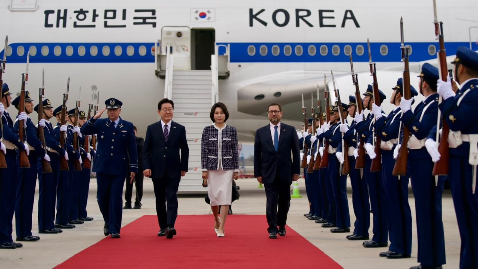 Ministro Pérez Mackenna recibe al Presidente de la República de Corea en visita oficial con foco en comercio, seguridad y cooperación en asuntos estratégicos