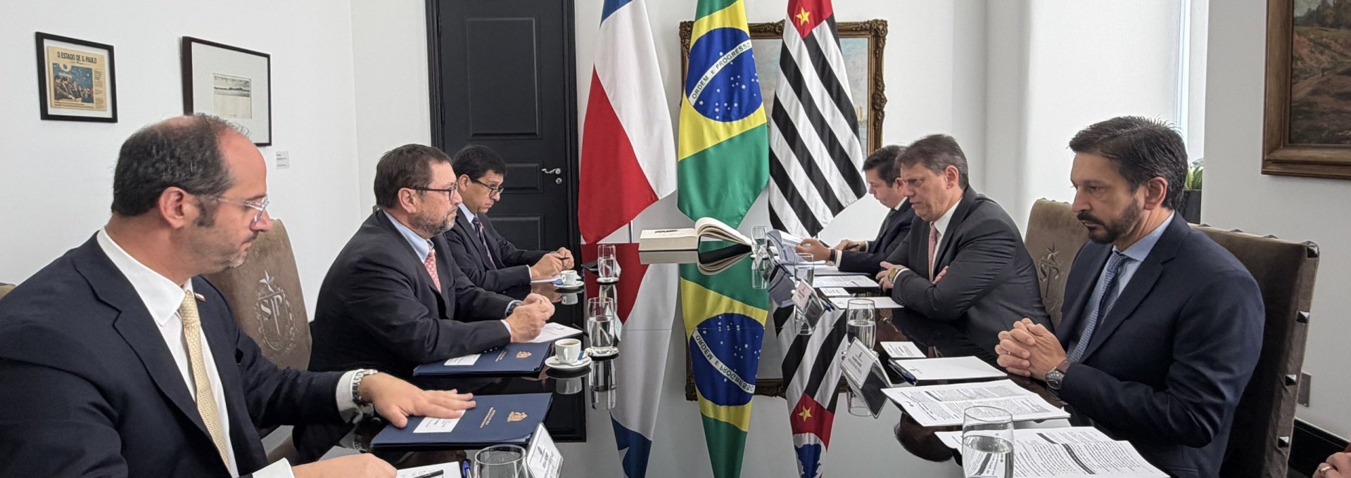 Canciller realiza saludo protocolar al gobernador y al alcalde de São Paulo en su visita a Brasil