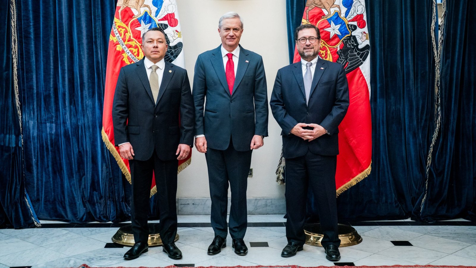 Canciller acompaña al Presidente Kast en la presentación de Cartas Credenciales de siete embajadores