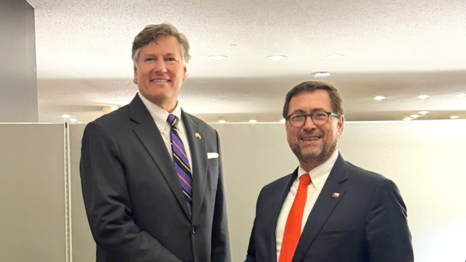 Ministro Pérez Mackenna se reúne con subsecretario de Estado de Estados Unidos